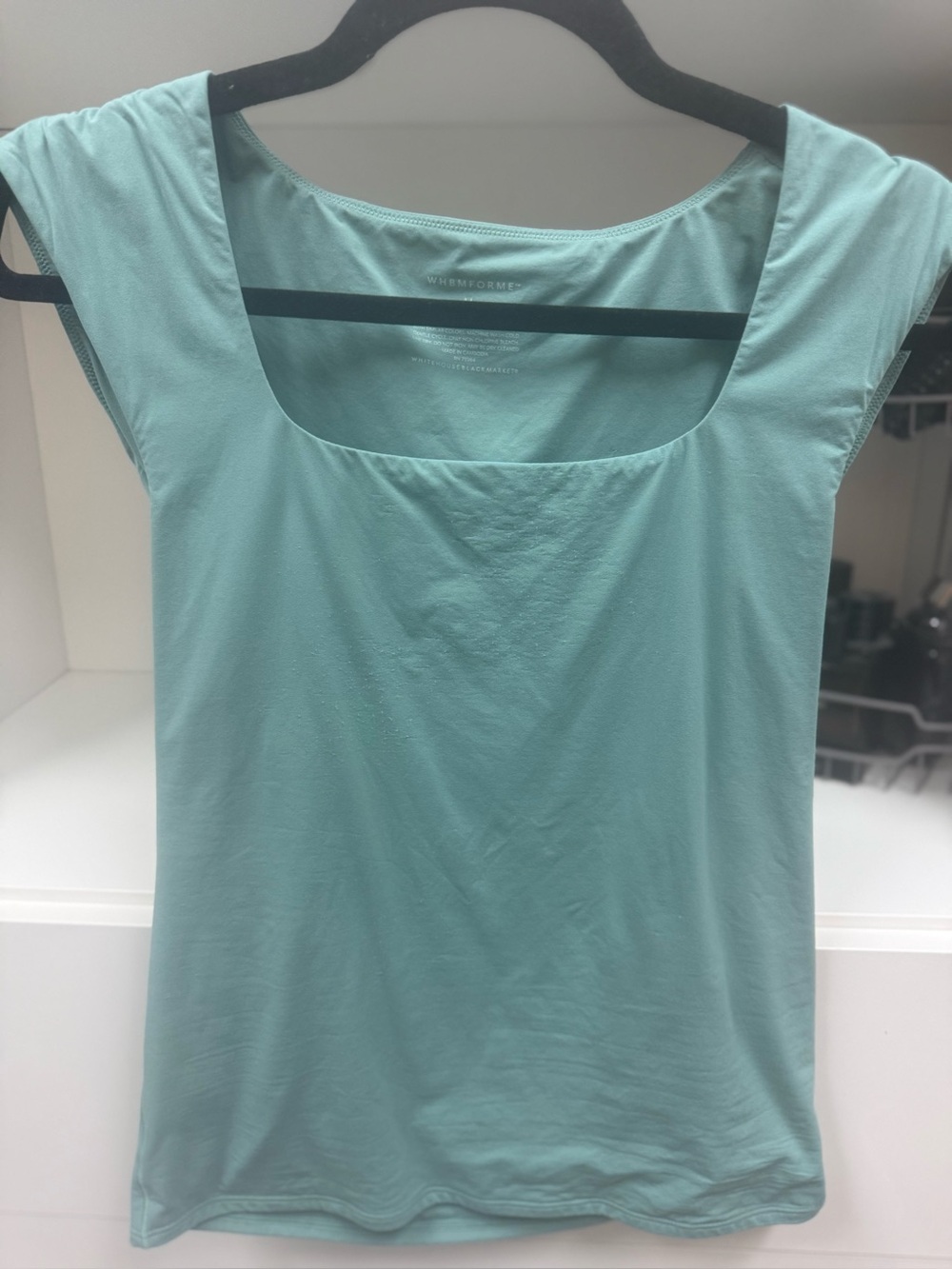 NWOT WHBM Square Neck FORME Top